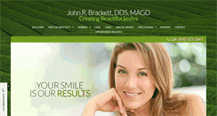 Desktop Screenshot of johnbrackettdds.com