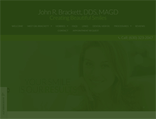 Tablet Screenshot of johnbrackettdds.com
